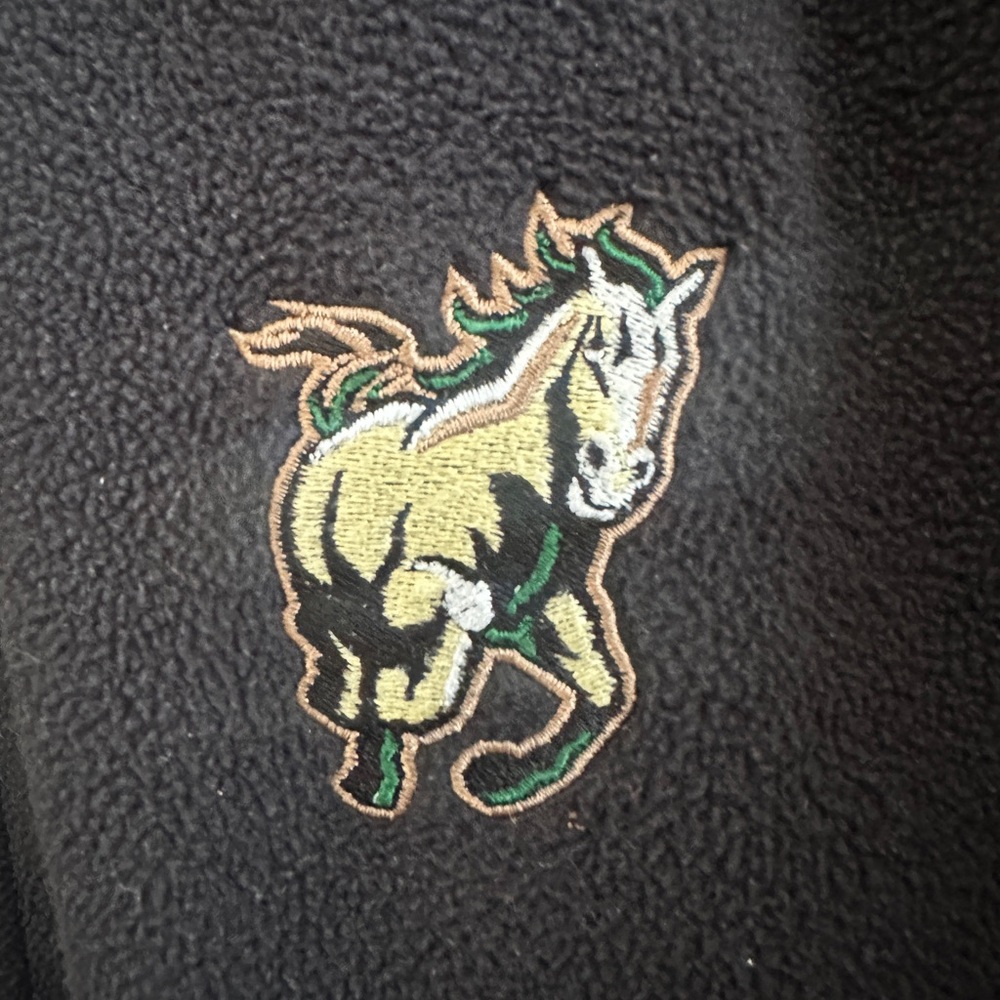 Columbia Cal Poly Mustangs Black Fleece Jacket Full Zip M - Picture 7 of 7